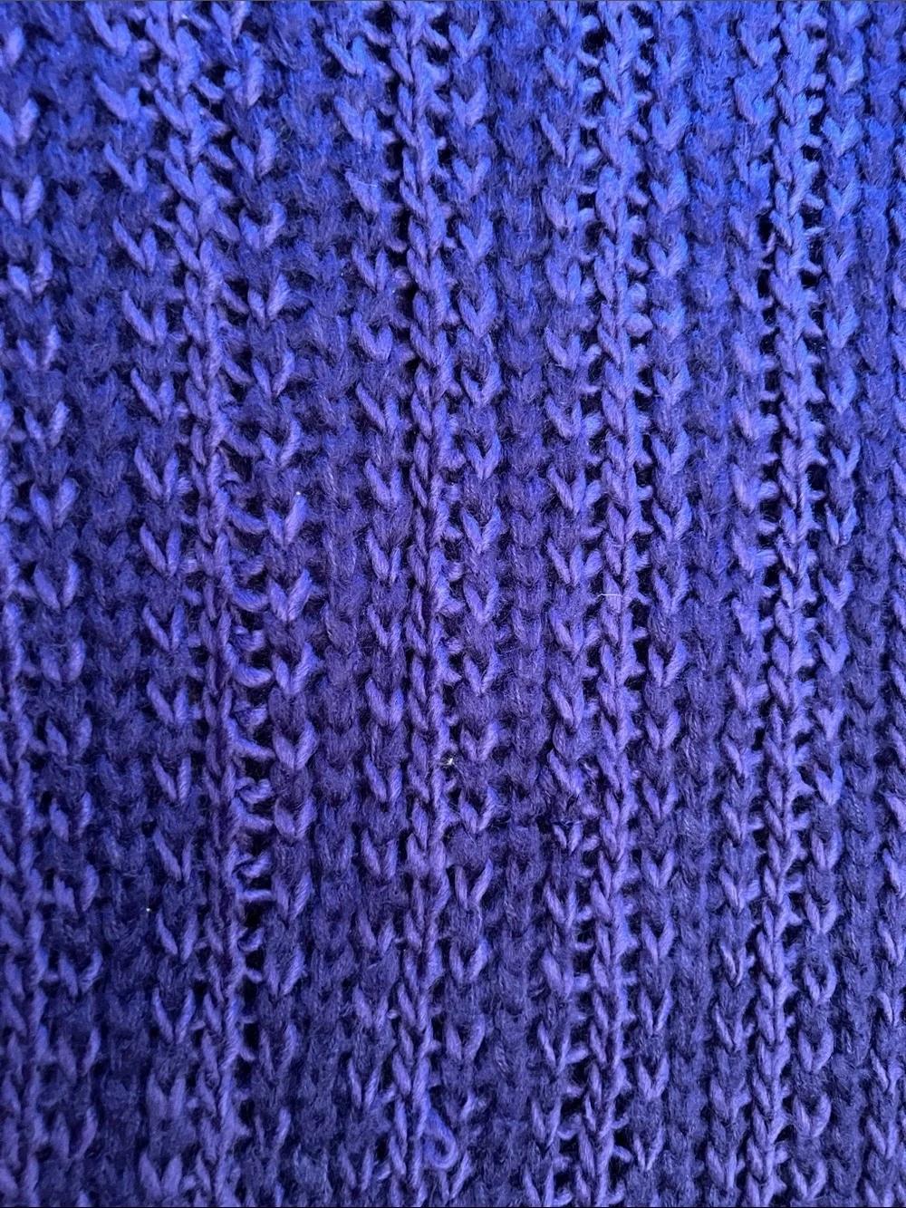 Isaac Mizrahi Purple Knit Infinity Scarf